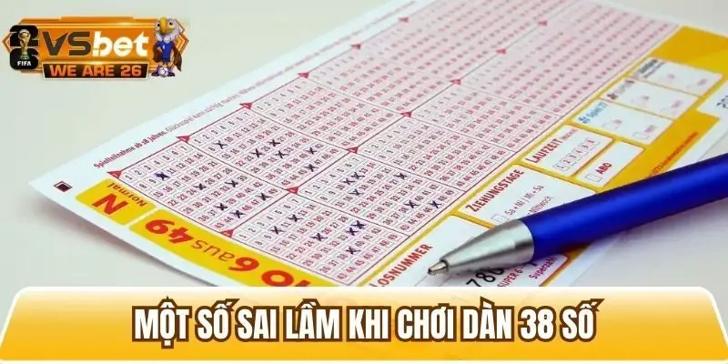 Những sai lầm cần biết khi đánh dàn 38 số