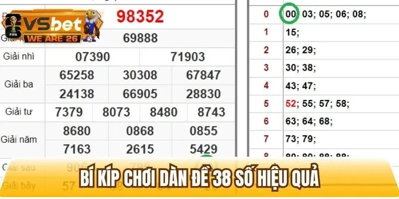Tổng hợp các bí kíp chơi dàn 38 số bất bại như cao thủ