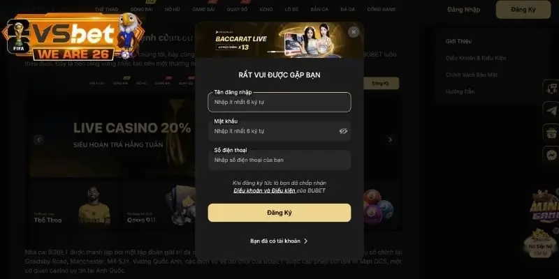 Quy trình đăng ký tài khoản nhà cái đơn giản chỉ với 4 bước