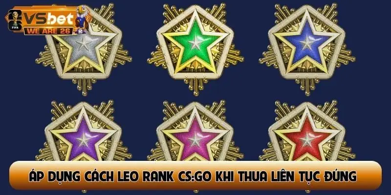 Áp dụng cách leo rank CS:GO khi thua liên tục đúng