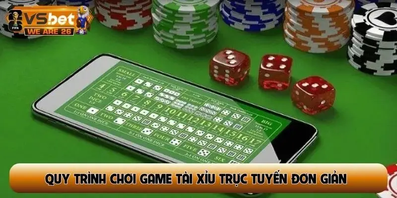Quy trình chơi game tài xỉu trực tuyến đơn giản